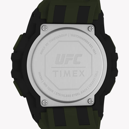 Timex Men's Black Resin Watch, Green Band | T5K836
