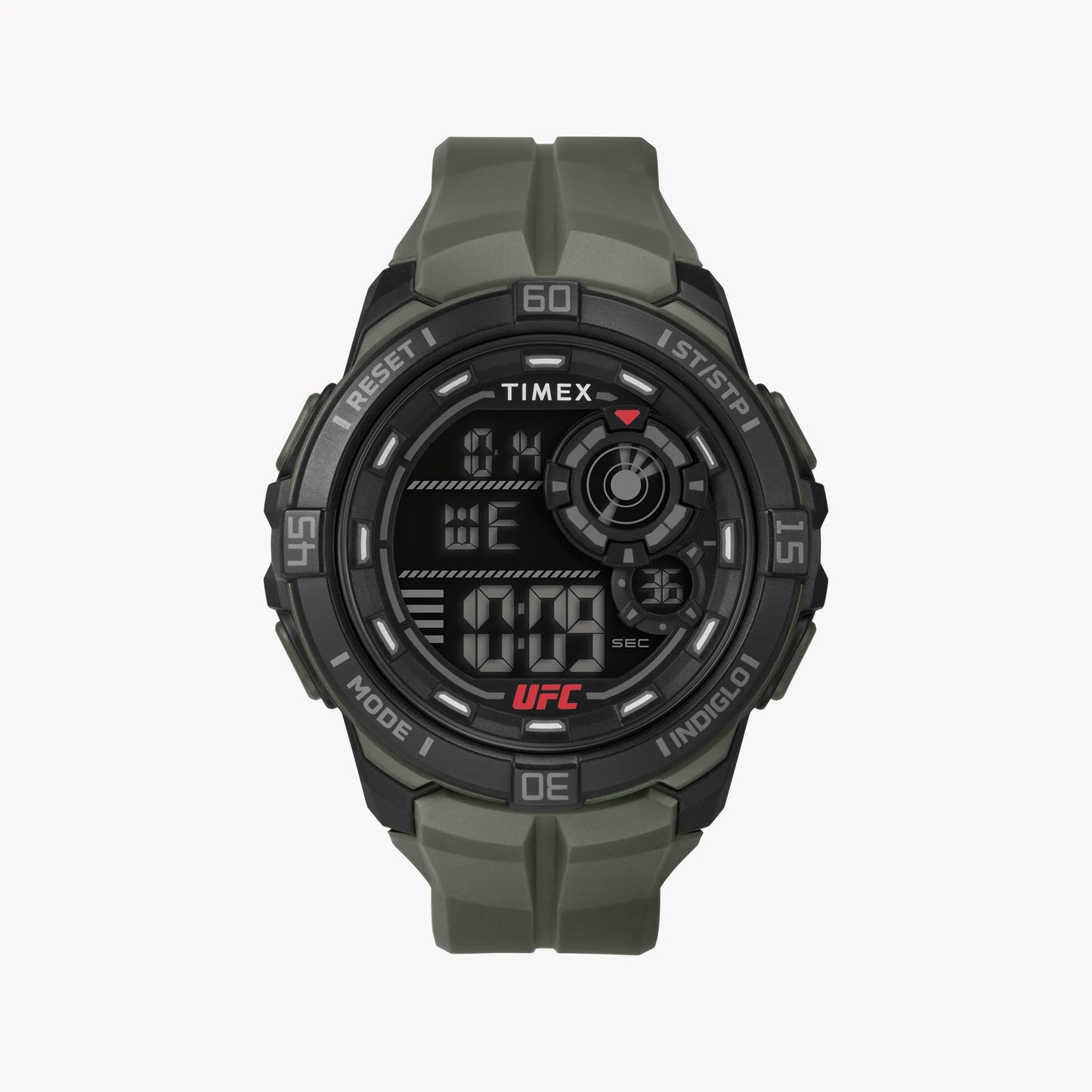 Timex Men's Black Resin Watch, Green Band | T5K836