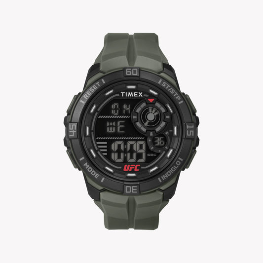Timex Men's Black Resin Watch, Green Band | T5K836