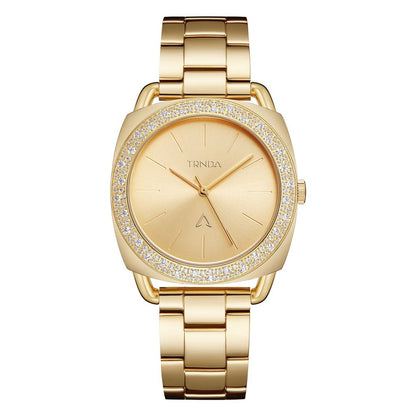 TRNDA Women's Gold Stainless Steel Watch, Gold Dial | TRNDA35.8
