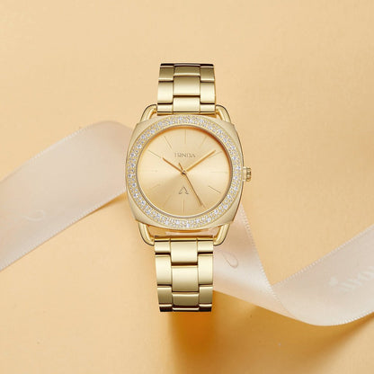 TRNDA Women's Gold Stainless Steel Watch, Gold Dial | TRNDA35.8