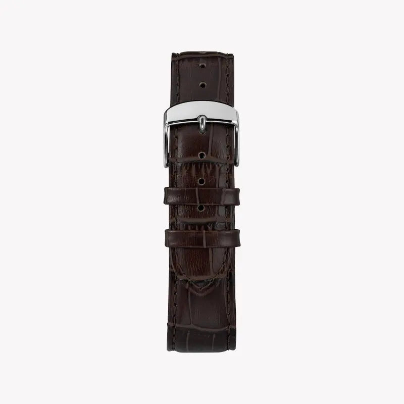 Timex Men's Brown Leather Watch, Green Dial | TW2R86900