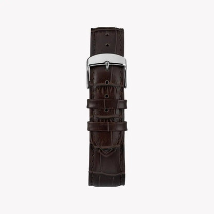 Timex Men's Brown Leather Watch, Green Dial | TW2R86900