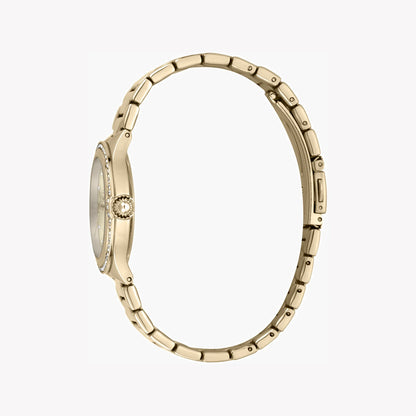 Esprit Women's Gold Stainless Steel Watch, Champagne Dial | ES1L202M0025