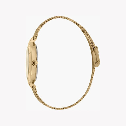 Esprit Women's Gold Stainless Steel Watch, Champagne Dial | ES1L104M0035